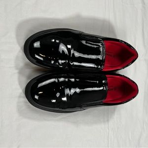 Black Patent leather shiny slip-on shoes Roma Rio 11 men’s